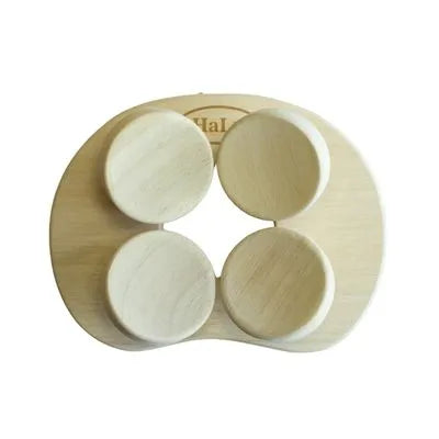 Halu Sauna Kopfstütze aus Espe mit ergonomischer Form für Kopf und Nacken
