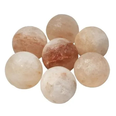 Himalaya Salzkugel Set aus echtem Salz für Sauna und Wellness